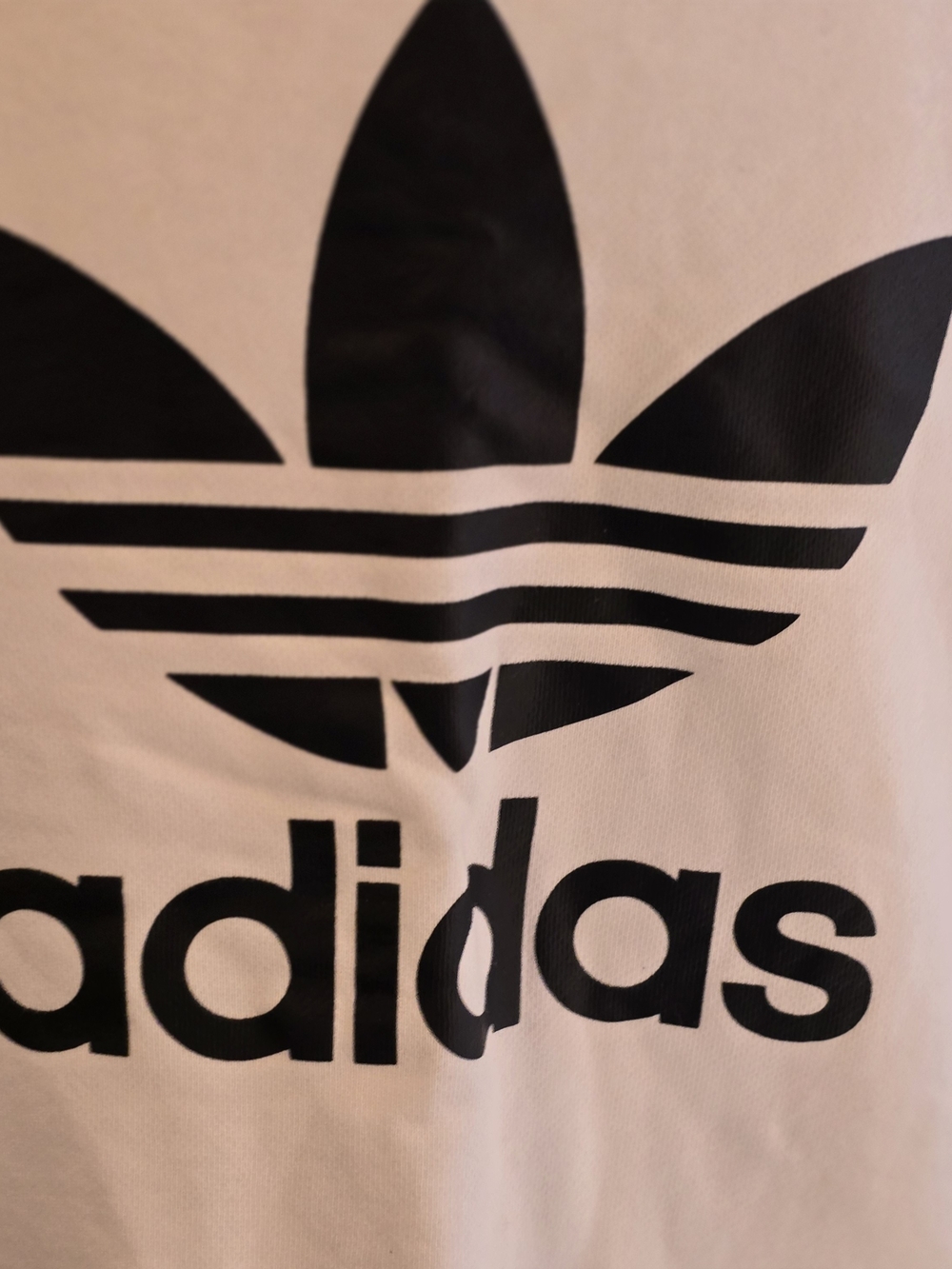 Adidas Trefoil Logo Tee in Light Pink and Black